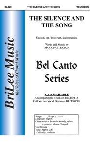 The Silence and the Song Unison/Two-Part choral sheet music cover Thumbnail